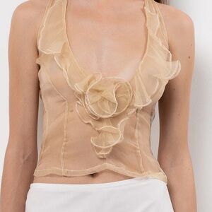 Brand new with tags belle the label organza top